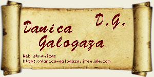 Danica Galogaža vizit kartica